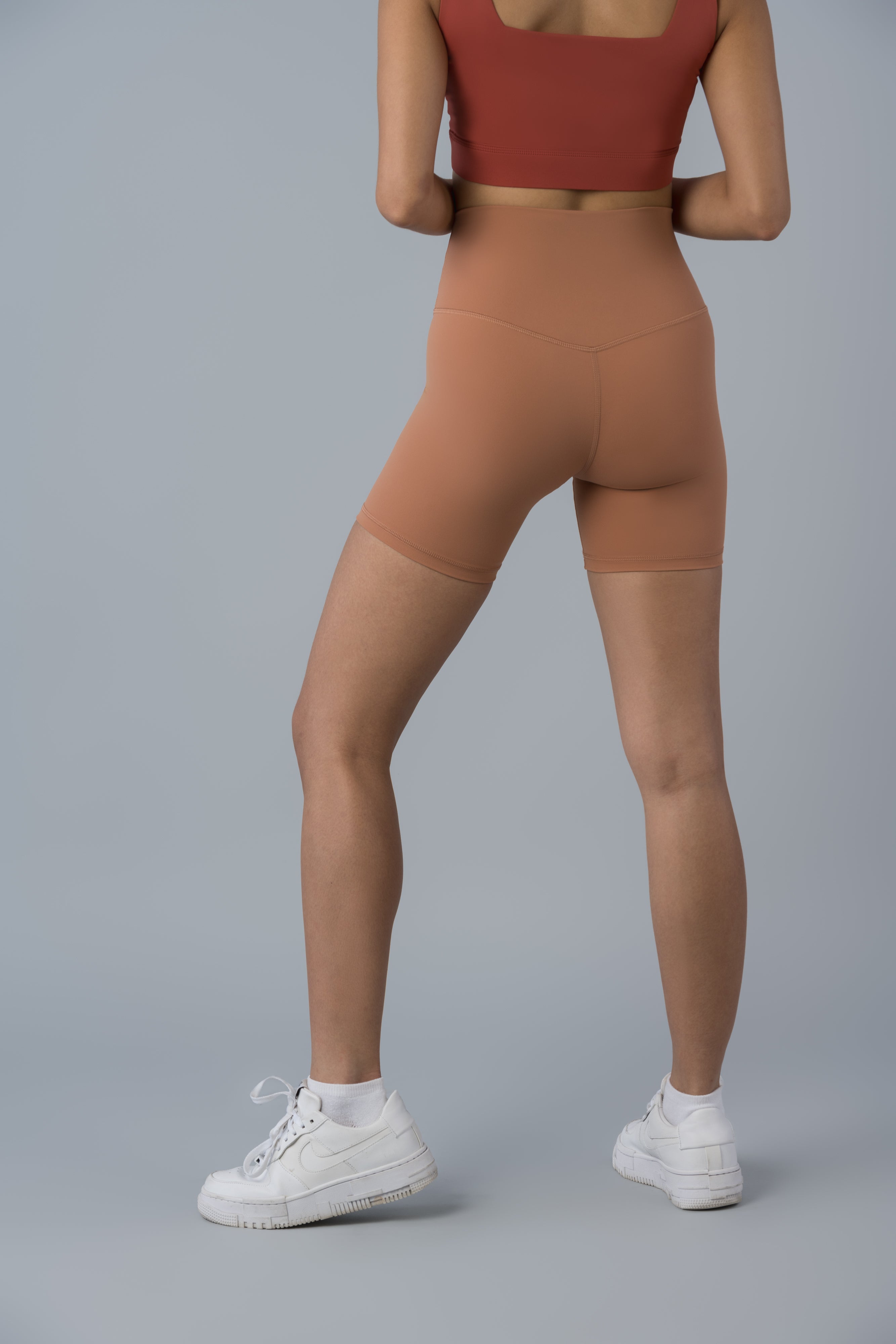 Demi Biker Shorts in Cinnamon