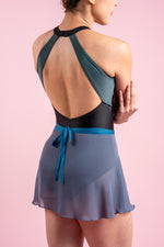 Leia Chiffon Skirt in Ash Blue