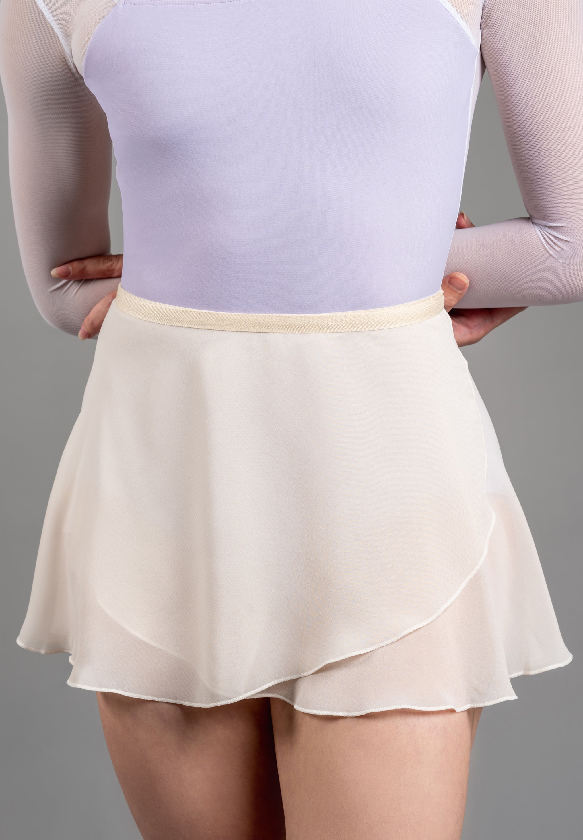 Leia Chiffon Skirt in Cream